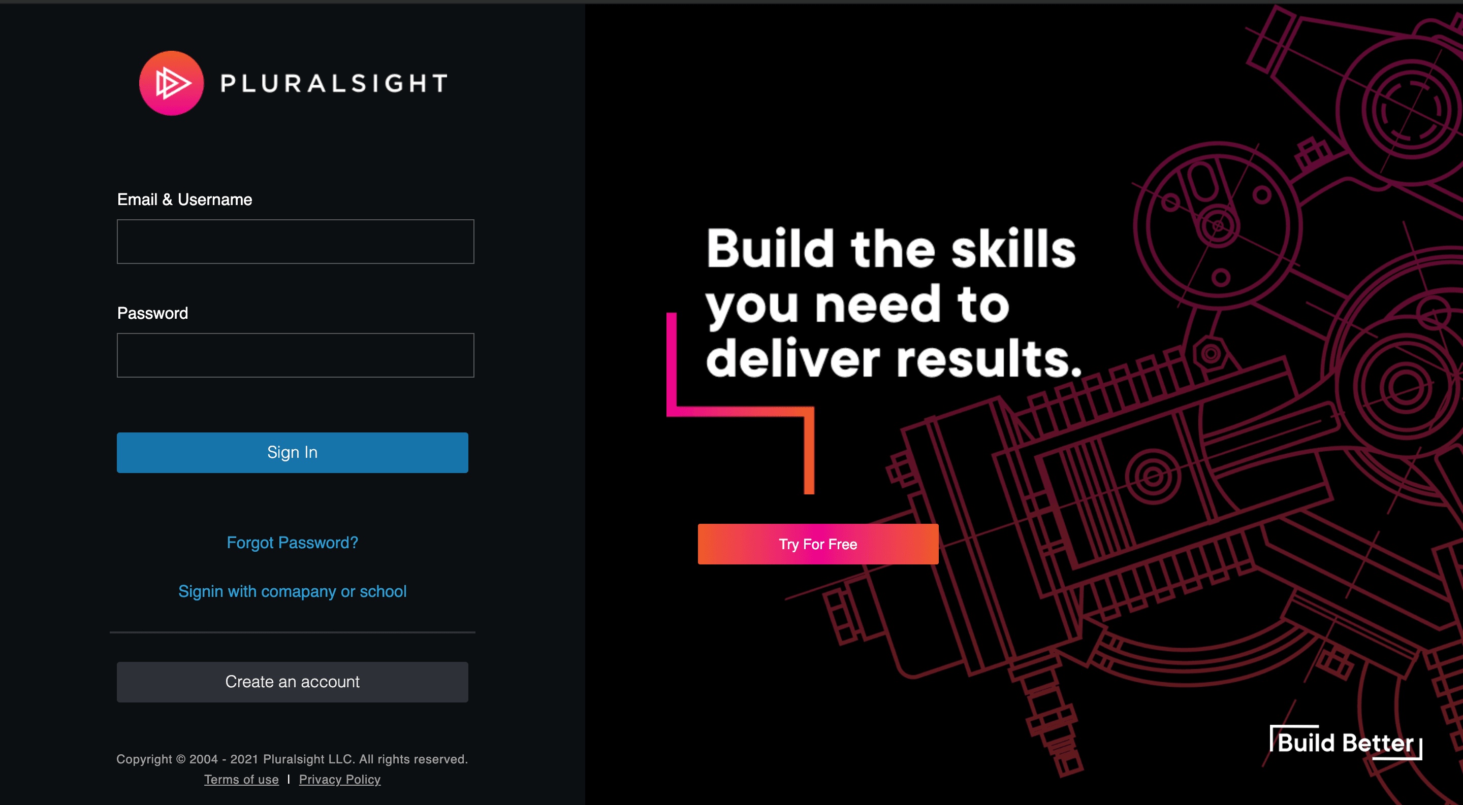 Pluralsight Clone preview